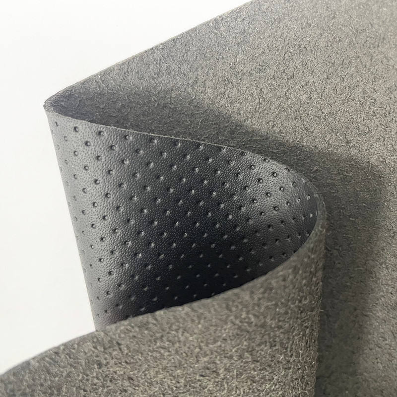 Perforated Breathable PU Synthetic Leather for Footwear Perforated Breathable PU Synthetic Leather for Footwear